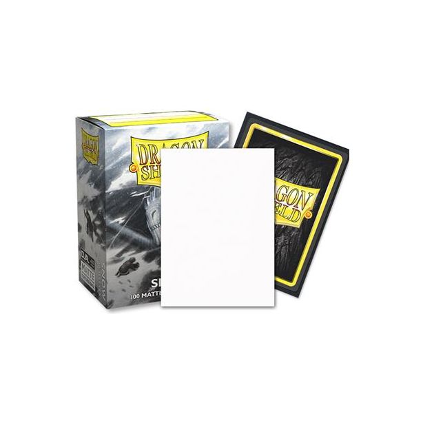 SLEEVES Dragon Shield Matte dual Snow 100ct