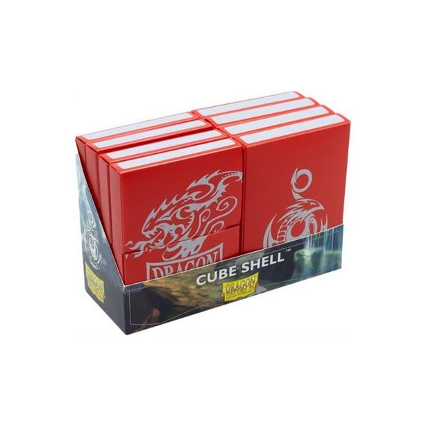 DECKBOX Dragon Shield Cube Shell Blood Red