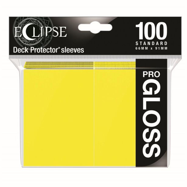 SLEEVES Eclipse Gloss Standard Lemon Yellow (100)