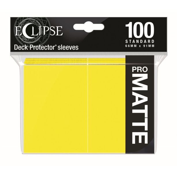 SLEEVES Eclipse Matte Standard Lemon Yellow (100)
