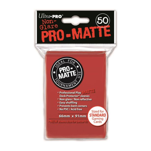 SLEEVES Pro-Matte Red