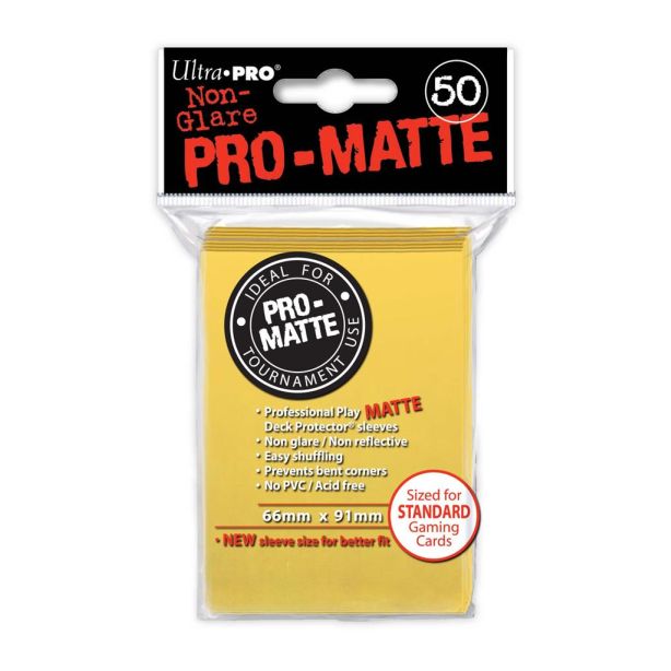 SLEEVES Pro-Matte Yellow