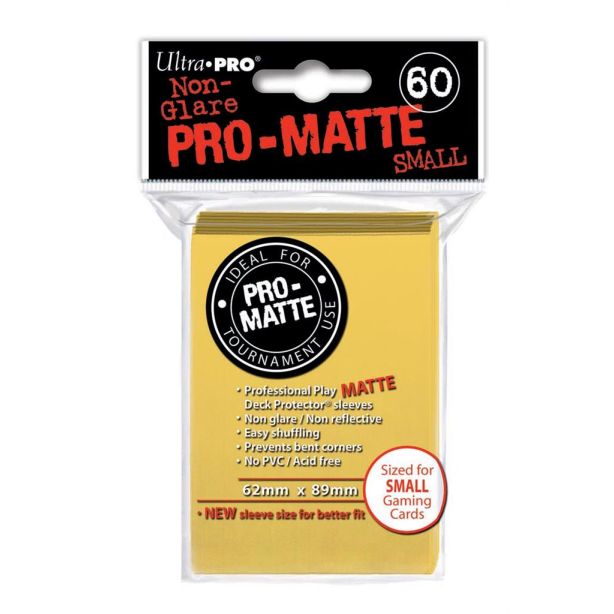SLEEVES Pro-Matte Yellow Small