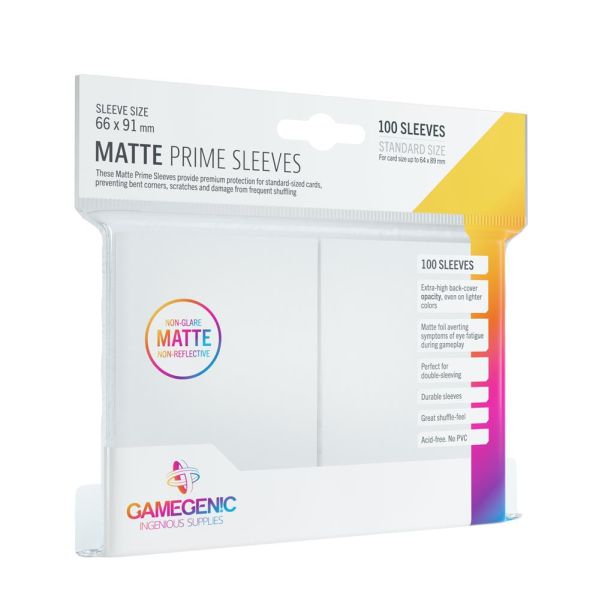 SLEEVES Pack Matte Prime White (100)