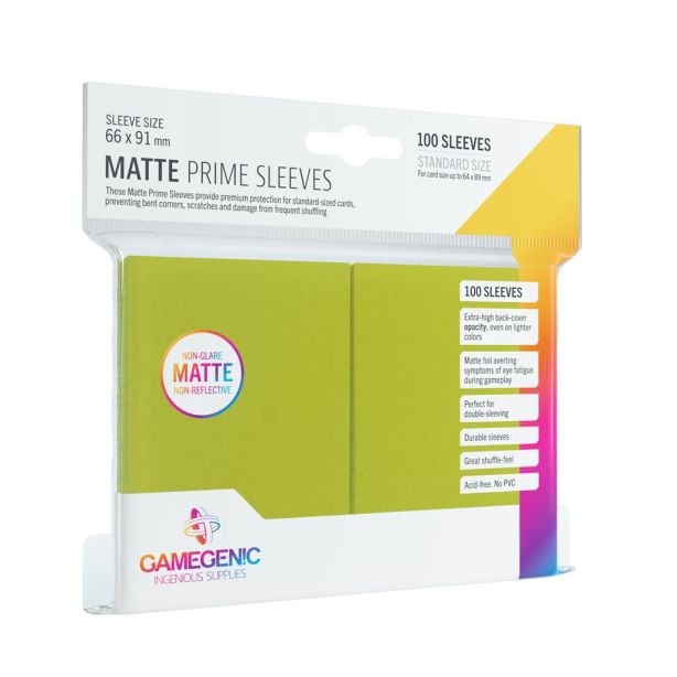 SLEEVES Pack Matte Prime Lime (100)