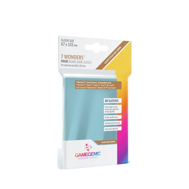 SLEEVES Prime Board Game - Brown 67x103 (80)
