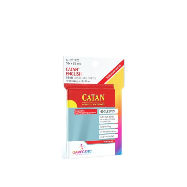 SLEEVES Prime Board Game - Red 56x82mm (50)