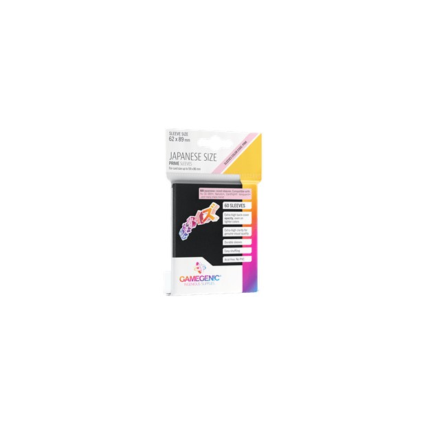 SLEEVES Japanese Sized Sleeves Black (60)