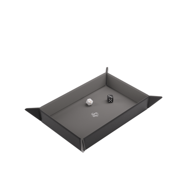Magnetic Dice Tray Rectangular Black/Gray