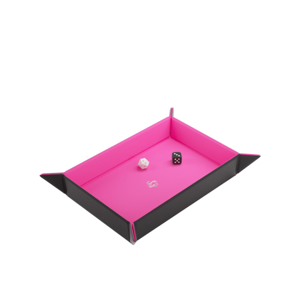 Magnetic Dice Tray Rectangular Black/Pink