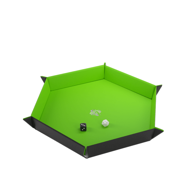 Magnetic Dice Tray Hexagonal Black/Green