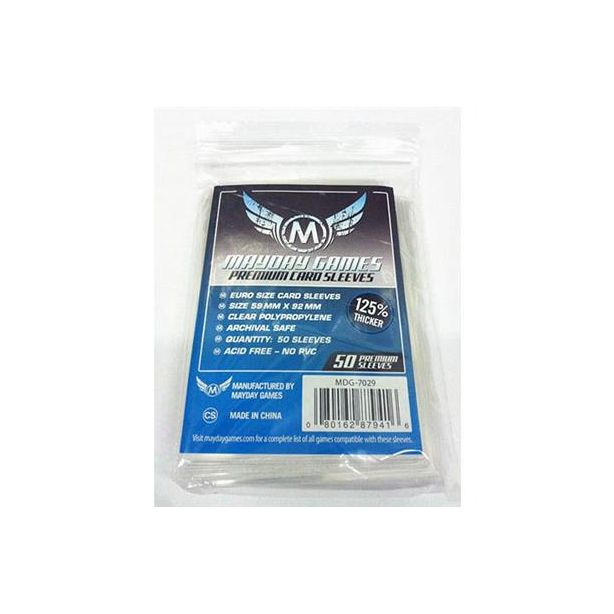 SLEEVES Euro Premium 59x92 mm (50)