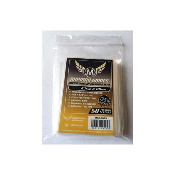 SLEEVES Mini USA Premium 41x63 mm (50)