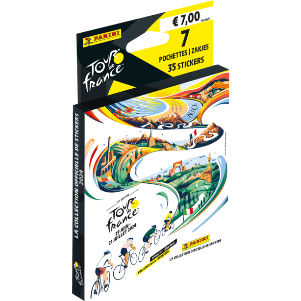 Tour de France 2024 Sticker Ecoblister