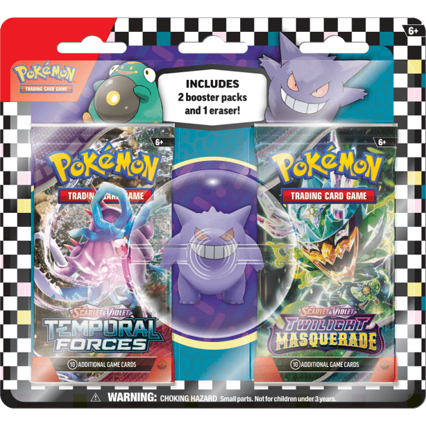 POK TCG Summer 2024 2P Eraser Blister Gengar/Belli