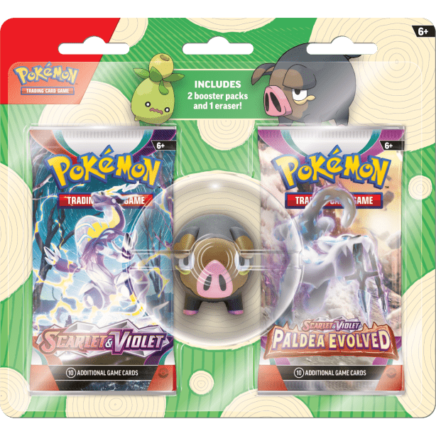 Pokemon: Back to School Eraser Lechonk/Smoliv