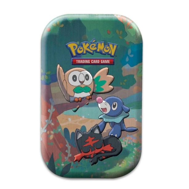 Pokemon Mini Tin - Celebrations - Rowlet, Litten & Popplio on Cover