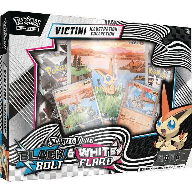 Pokemon: Scarlet & Violet - Black & White - Victini Illustration Collection