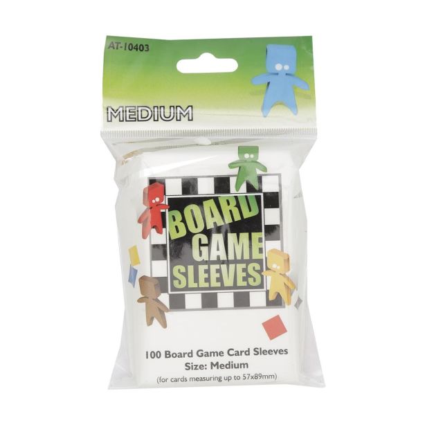 SLEEVES Board Game - Clear - Medium (57x89mm)
