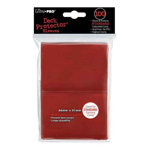SLEEVES Red Solid 100