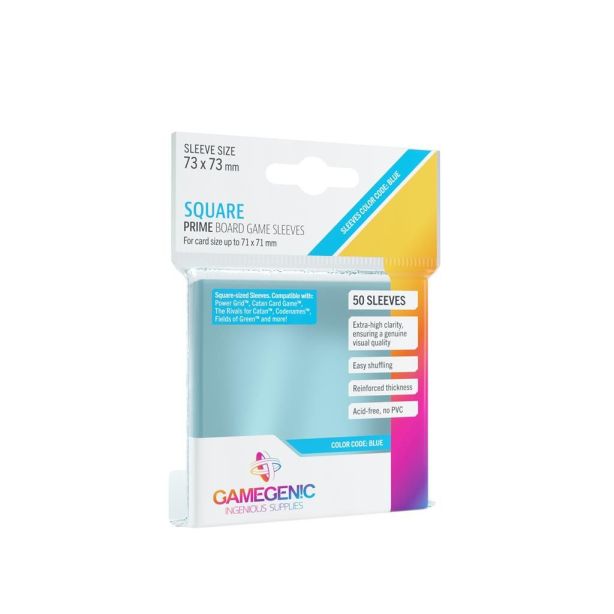 SLEEVES Prime Board Game - Blue 73x73mm (50)