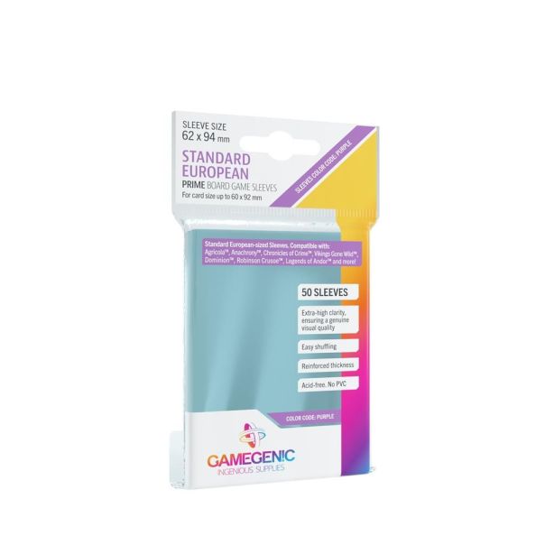 SLEEVES Prime Board Game - Purple 62x94mm (50)