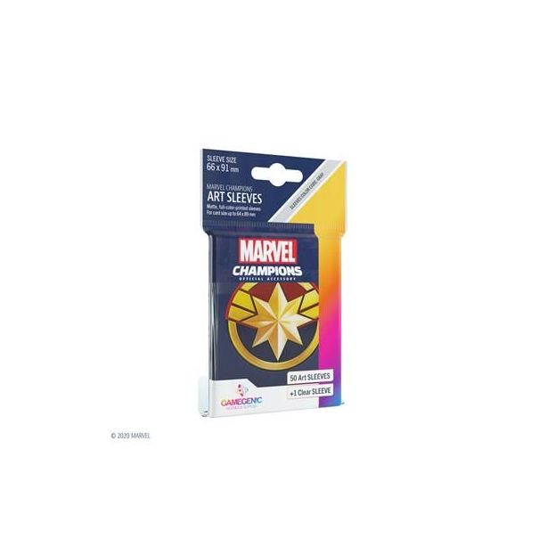 SLEEVES Marvel Champions - Captain Marvel (50+1)