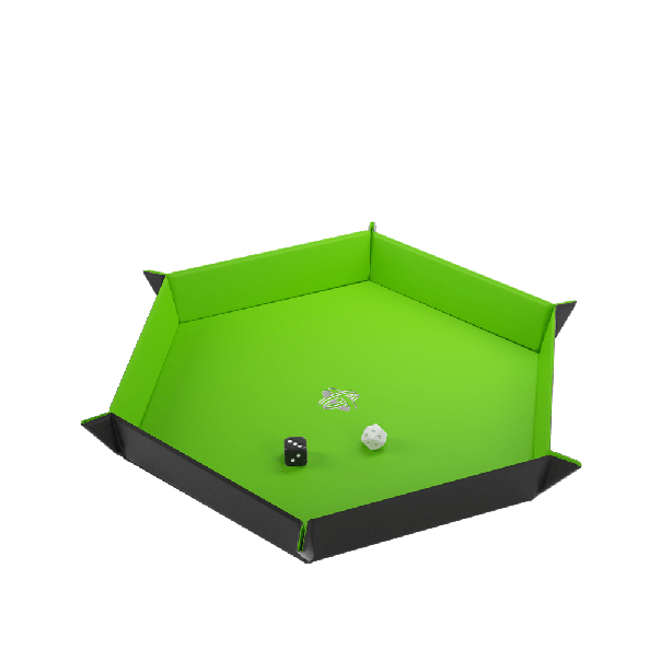 Magnetic Dice Tray Hexagonal Black/Green