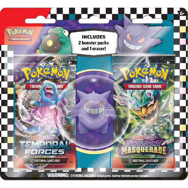 POK TCG Summer 2024 2P Eraser Blister Gengar/Belli