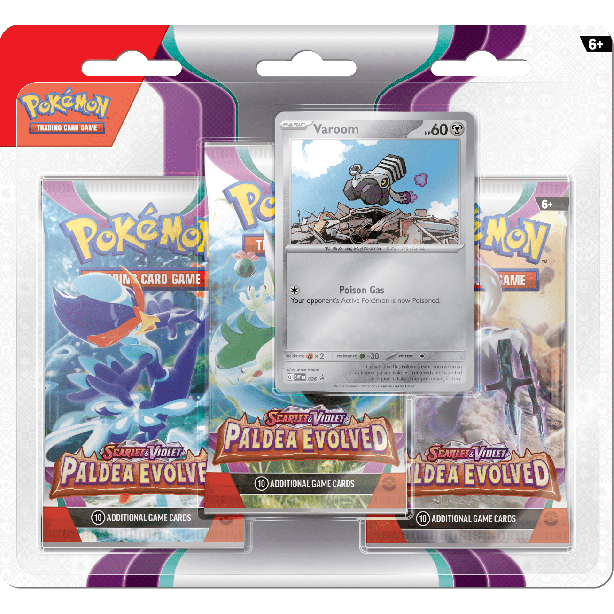 Pokemon: Scarlet & Violet - Paldea Evolved - 3-booster blister: Varoom