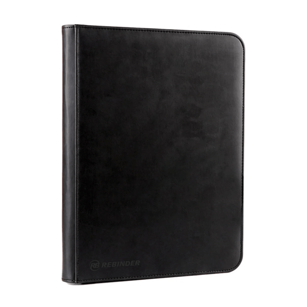 Toploader Binder Zipped 9-pocket Black
