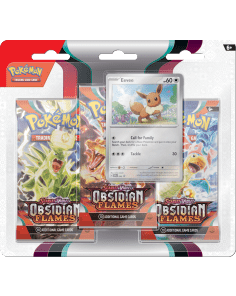 Pokemon: Scarlet & Violet - Obsidian Flames - 3-booster blister: Eevee